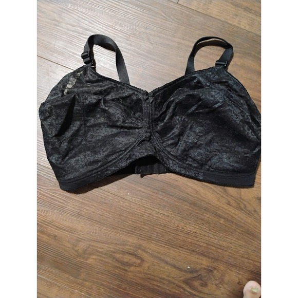 Elila Soft Cup Lace Bra Size 44K  Black Style 1303 No-Wire - Picture 1 of 4